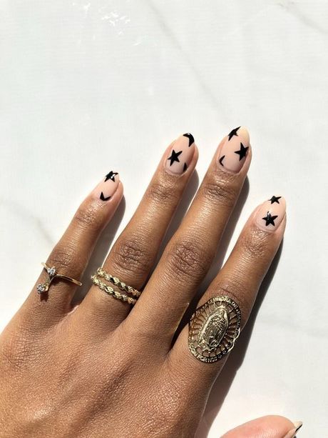 tan-and-black-nail-designs-69_5 Modele de unghii Tan și negru