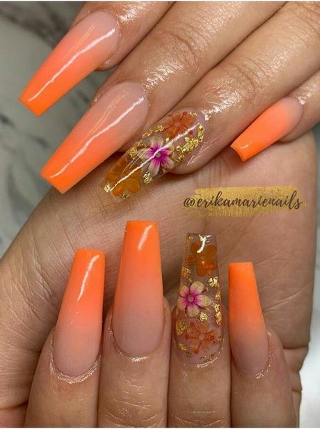 tangerine-nail-designs-41_11 Modele de unghii mandarine