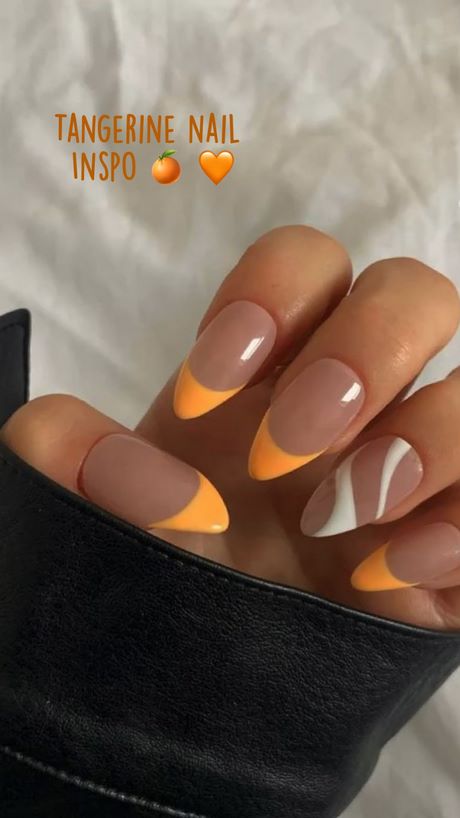 tangerine-nail-designs-41_16 Modele de unghii mandarine