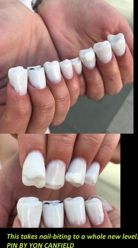 teeth-nail-designs-20_5 Modele de unghii pentru dinți