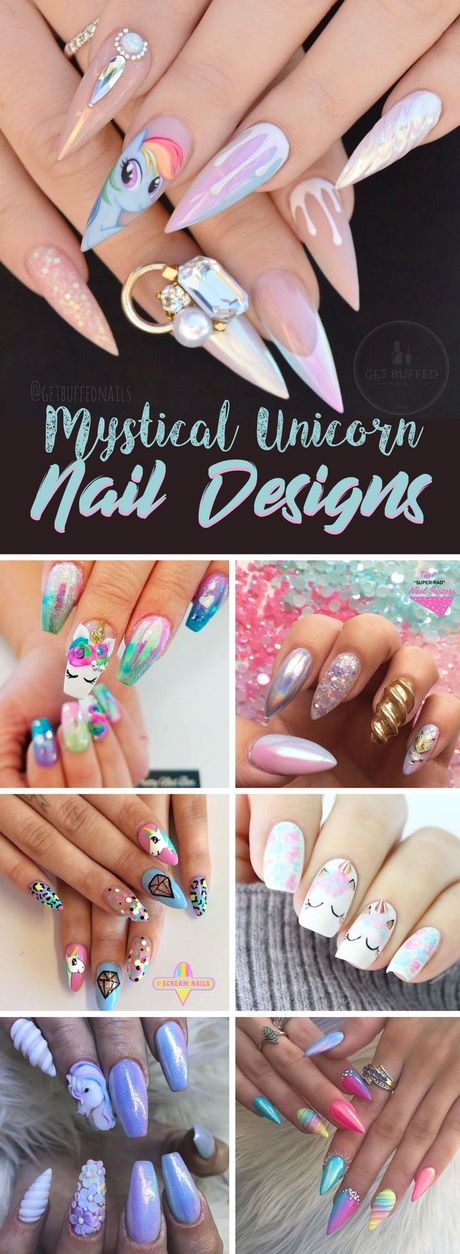 unicorn-nail-art-designs-76_16 Unicorn nail Art designs