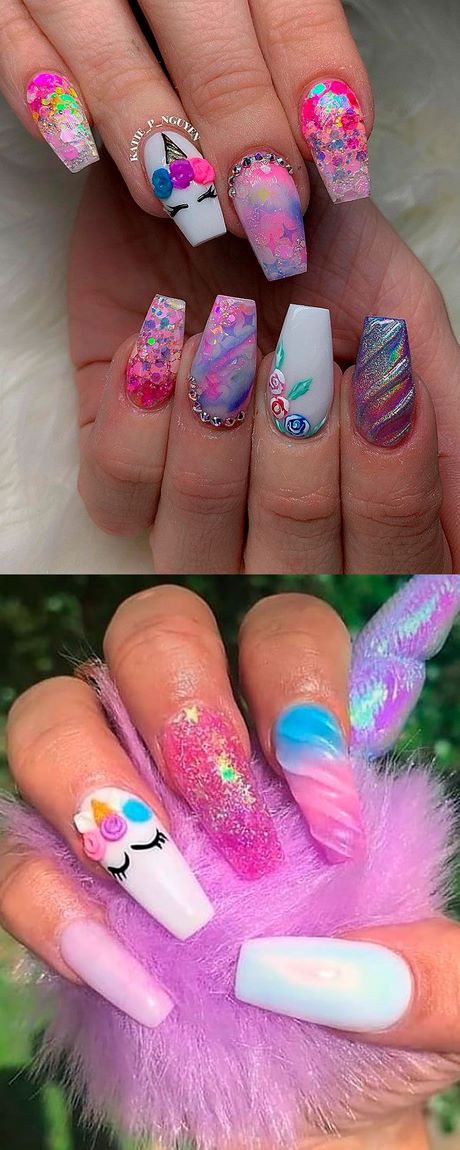 unicorn-nail-art-designs-76_5 Unicorn nail Art designs