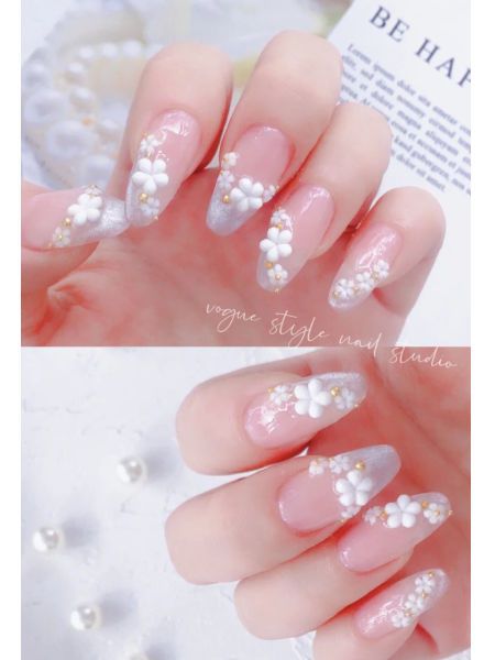 white-3d-nail-designs-47_7 Modele de unghii 3D albe