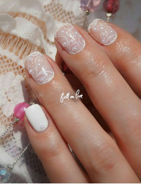 white-lace-nail-art-50_3 Dantelă albă nail art