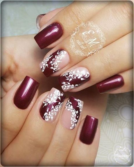 white-lace-nail-art-50_5 Dantelă albă nail art