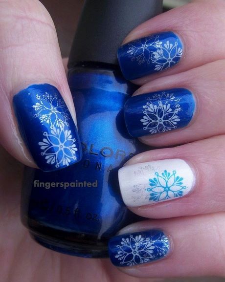 winter-blue-nail-designs-64_4 Modele de unghii albastre de iarnă