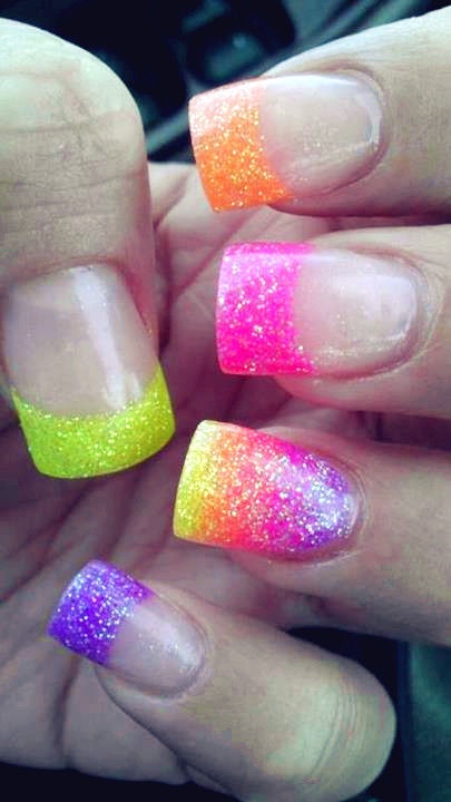 bright-colored-acrylic-nail-designs-45_10 Modele de unghii acrilice colorate