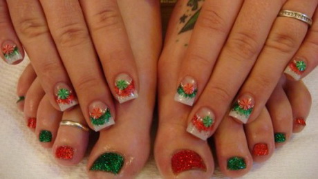 christmas-toenails-designs-99_8 Crăciun unghiile de la picioare modele