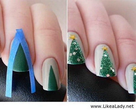 christmas-tree-nail-art-58_12 Pomul de Crăciun nail art