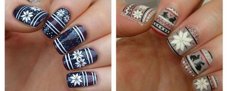 christmas-winter-nail-art-designs-52_18 Crăciun de Iarnă nail art modele