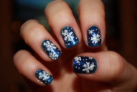 christmas-winter-nail-art-designs-52_20 Crăciun de Iarnă nail art modele
