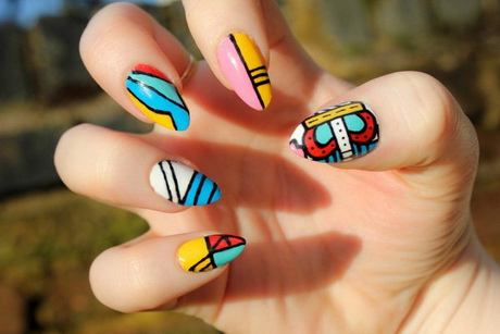 colorful-nail-art-ideas-for-summer-58_11 Idei colorate de unghii pentru vară