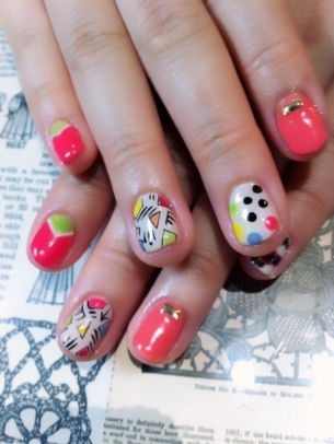 colorful-nail-art-ideas-for-summer-58_9 Idei colorate de unghii pentru vară