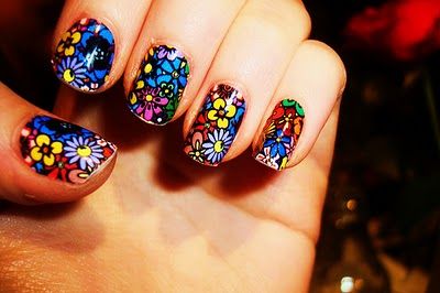 colorful-nail-art-39_17 Arta unghiilor colorate