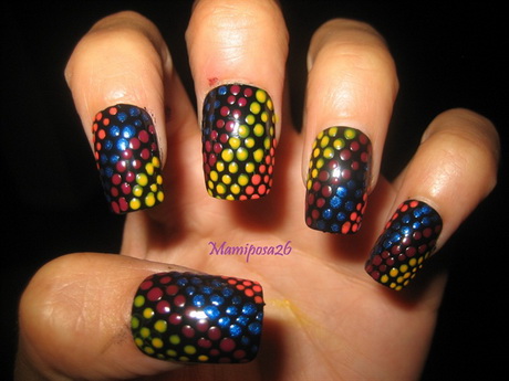 colorful-nail-art-39_9 Arta unghiilor colorate