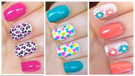 cute-and-easy-summer-nail-designs-47_4 Modele drăguțe și ușoare de unghii de vară