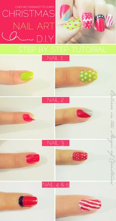 cute-easy-christmas-nail-designs-56_5 Drăguț Ușor de Crăciun modele de unghii