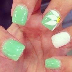 cute-easy-nail-designs-for-spring-39_18 Modele drăguțe de unghii ușoare pentru primăvară