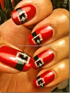 easy-christmas-toe-nail-designs-99_9 Modele ușoare de unghii de Crăciun