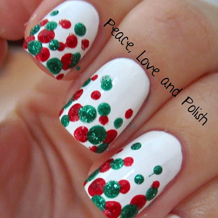 easy-nail-art-for-christmas-56 Ușor de unghii pentru Crăciun