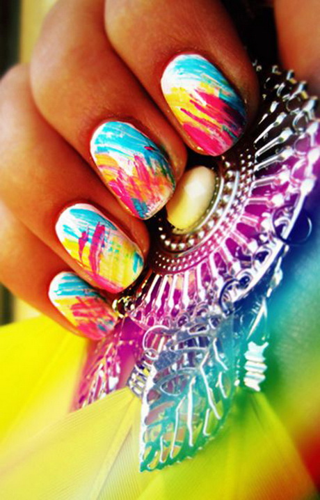 easy-summer-nail-ideas-01_13 Idei ușoare de unghii de vară