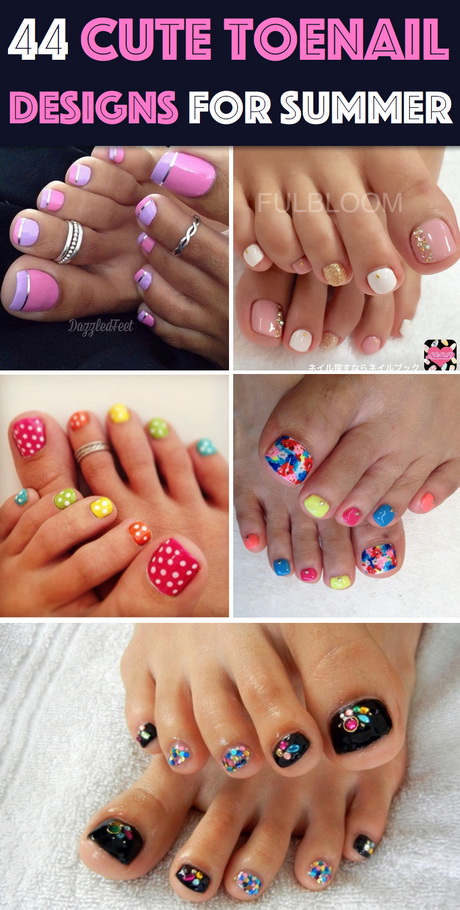 easy-toenail-designs-for-summer-45_16 Modele ușor toenail pentru vara