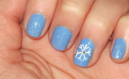 easy-winter-nail-designs-17_10 Modele ușoare de unghii de iarnă