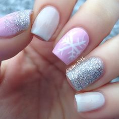 easy-winter-nail-designs-17_3 Modele ușoare de unghii de iarnă