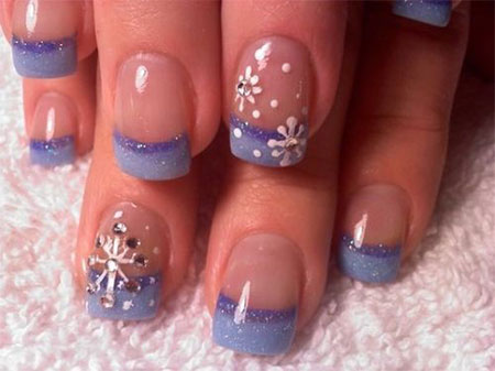 easy-winter-nail-designs-17_7 Modele ușoare de unghii de iarnă