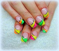 nail-art-designs-colorful-32_6 Nail art modele colorate