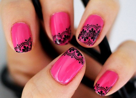 nail-design-pink-30_17 Design de unghii roz