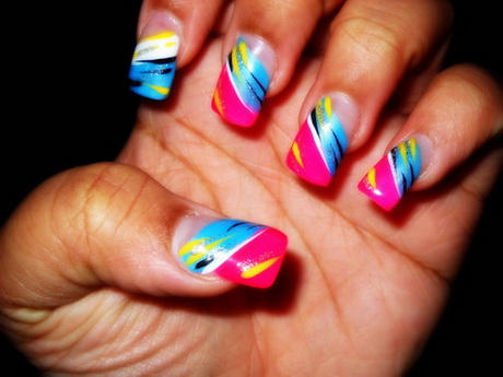 nail-designs-colorful-38_3 Modele de unghii colorate
