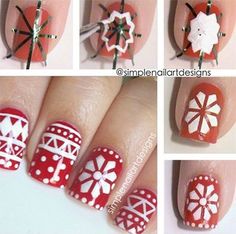 nail-designs-for-christmas-easy-ones-79_10 Modele de unghii pentru cele ușoare de Crăciun