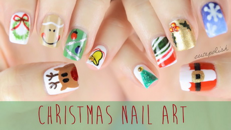 nail-designs-for-christmas-easy-ones-79_3 Modele de unghii pentru cele ușoare de Crăciun