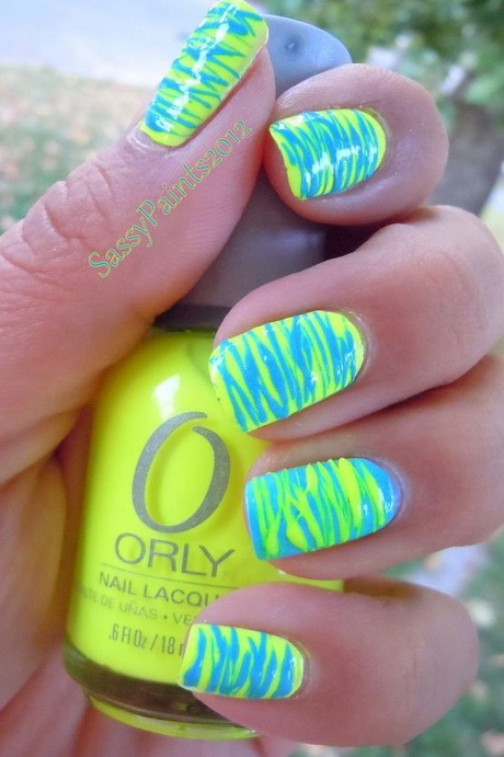 nail-designs-summer-colors-79_14 Modele de unghii culori de vară