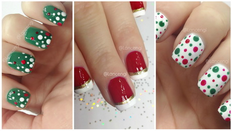 nail-polish-designs-for-christmas-67 Modele de lacuri de unghii pentru Crăciun