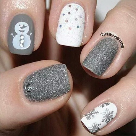 nail-winter-designs-74_6 Modele de iarnă pentru unghii