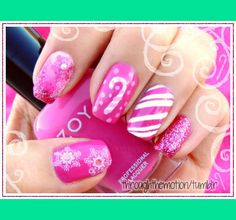 pink-christmas-nails-62_2 Unghii roz de Crăciun