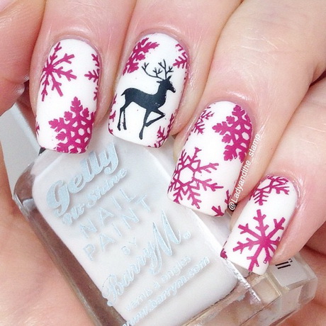 pink-christmas-nails-62_8 Unghii roz de Crăciun