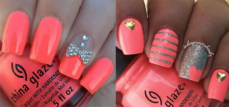 pink-summer-nail-designs-88_13 Modele de unghii de vară roz