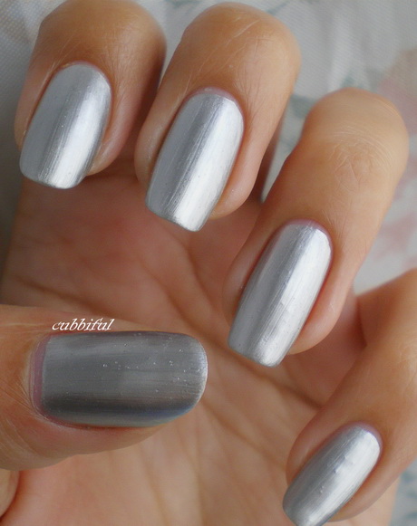 silver-nail-polish-ideas-41_13 Idei de lac de unghii de argint