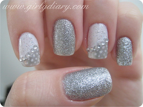 silver-nail-polish-ideas-41_19 Idei de lac de unghii de argint