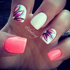 simple-summer-nail-ideas-30 Idei simple de unghii de vară