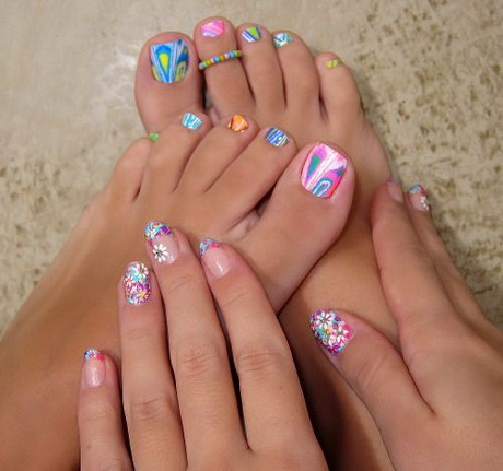 spring-toenail-designs-97_20 Modele de unghii de primăvară