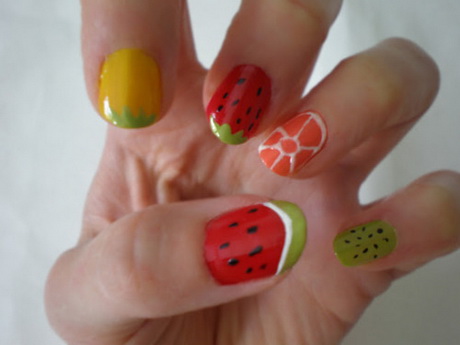 summer-nail-designs-for-short-nails-84_13 Modele de unghii de vară pentru unghii scurte