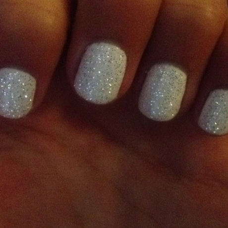 white-sparkle-gel-nails-50_14 Unghii cu gel cu strălucire albă