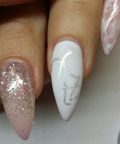white-sparkle-gel-nails-50_7 Unghii cu gel cu strălucire albă