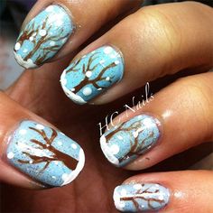 winter-nail-art-designs-87_8 Modele de artă de unghii de iarnă