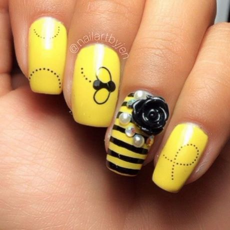 bee-nail-designs-62_3 Modele de unghii de albine