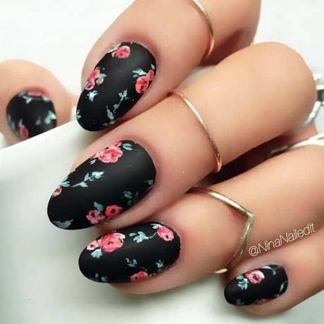 black-and-pink-acrylic-nails-70_3 Unghii acrilice negre și roz